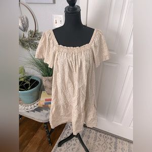 Gap mini dress with large ruffle